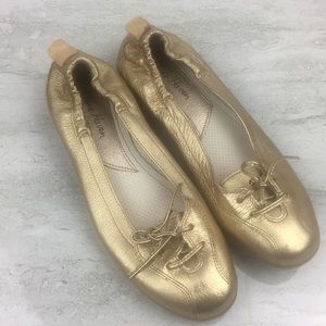 Stone Haven Gold Metallic Flats